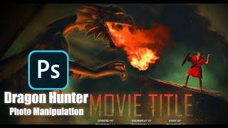 Dragon Hunter Photo Manipulation Effect !! Photoshop Tutorial