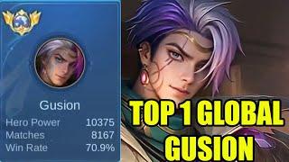 TOP 1 GLOBAL GUSION INI SANGGUP BANTAI MUSUH DI TIER GLORY AWAL SEASON TANPA MATI