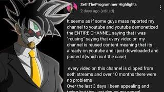 SethTheProgrammer Thoughts On The Unfortunate Situation With His Highlights Channel