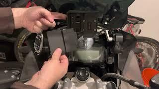 BMW GS Navigation Mount Phone Mount Adapter How to Remove and Install