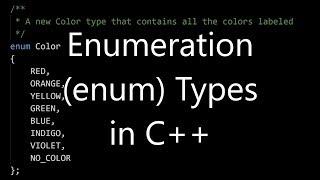 Intro to Enumeration Types