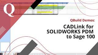 CADLink for PDM - Sage 100 Demo Video