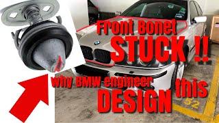 BMW E39 FRONT BONET STUCK / FRONT HOOD JAMMED : BONET DEPAN SANGKUT/JEMMM