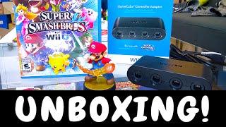 Unboxing - Super Smash Bros. Wii U + Amiibo & Gamecube Adapter