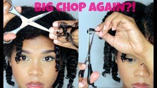 Big Chop #2: How to Cut Heat damage and Split Ends on Natural Hair| MEG OLIVIA