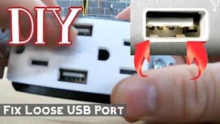 How to fix a loose USB port - easy DIY