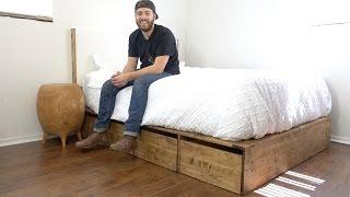 DIY Modern Platform Bed With Storage | Modern Builds | EP. 56 | How-To