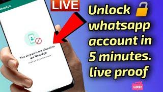 HOW TO FIX this account is not allowed to use whatsapp || live proof. % working || @mrjotechofficial