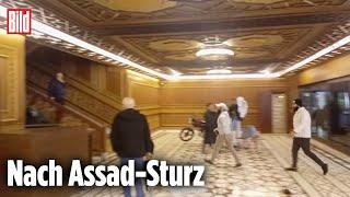 SYRIEN: Hier plündern sie den Präsidenten-Palast