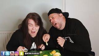 Eating lemon with NO expression challenge! (And Limes)