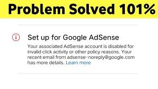 invalid click activity adsense account disabled | adsense account disabled | invalid activity appeal