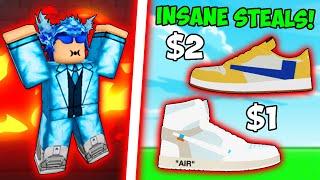 Getting INSANE Steals On Rare Shoes In Sneaker Resell Simulator! Sneaker Con Hustle #29 (Roblox)