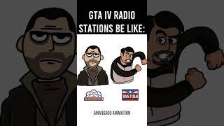 GTA IV Radio Stations Be Like: #gta #gtaiv #grandtheftauto