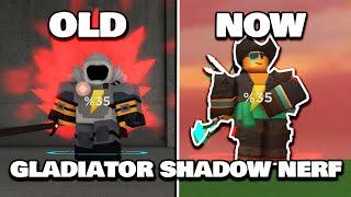 Gladiator "Shadow Nerf" & Old Gladiator Comparison How Bad Is It? (TDS) | Roblox
