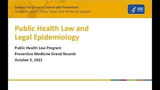 PMGR: Public Health Law and Legal Epidemiology