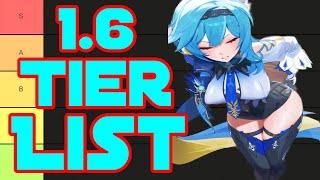 OFFICAL 1.6 GENSHIN IMPACT TIER LIST | FEELINGS MIGHT GET HURT AGIAN |