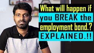 Consequences of breaking the employment bond or contract | Telugu | 2021 | Software Lyf