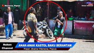 Viral..!! Anak-Anak Kastol Baku Berantam di Pasar Jibama Wamena