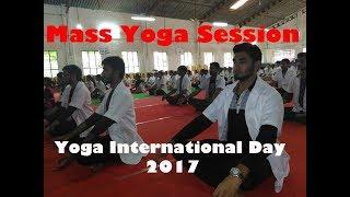 Mass Yoga Session  Yoga International Day, Koppa