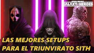 Las Mejores Setups para el Triunvirato Sith Heroico 2019 | Star Wars: Galaxy of Heroes