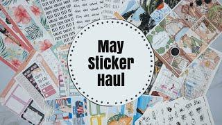 May Sticker Haul! | Ft. Orange Umbrella Co, Crafts by Thaowie, Kinzi's Creations and MORE!