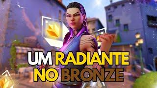 um RADIANTE trollando no BRONZE  *meu time não ACREDITOU*