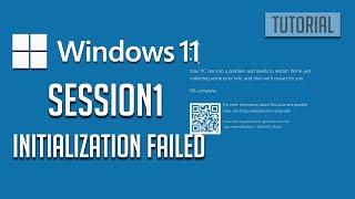 FIX SESSION1 INITIALIZATION FAILED BSOD on Windows 11/10 [2024]