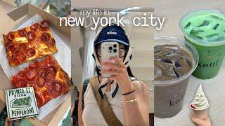 nyc vlog | thrifting in brooklyn, bakeries, matcha, prince st pizza, my go-to nyc restaurants