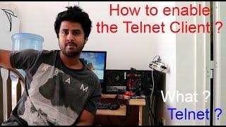 How to enable the Telnet Client in Windows 10