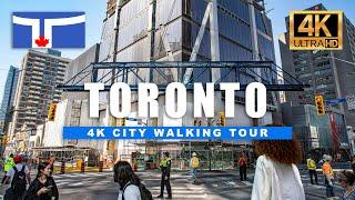 Walking Toronto's Yonge Bloor Neighbourhoods  | 4K Walking Tour [4K Ultra HDR/60fps]