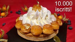 SAINT HONORÈ cake ORIGINAL FRENCH recipe with CREMÉ CHIBOUST - 10,000 subscribers Special !!!