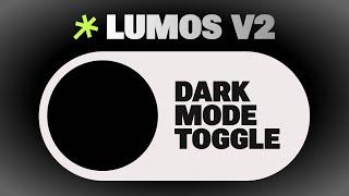 Webflow Dark Mode Toggle with Lumos 2