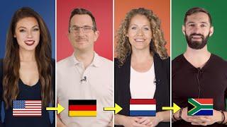English vs. German vs. Dutch vs. Afrikaans | West Germanic Language Comparison
