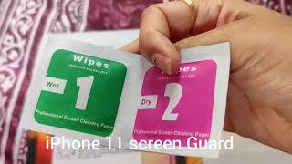 iPhone 11 screen Guard unpacking/Telugu/VL infotech