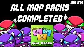 ALL MAP PACKS COMPLETED!!! Прошёл все мап паки и рассказал про них. 149 Secret Coins!! Geometry Dash