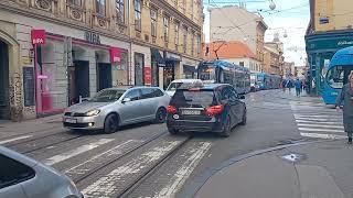 Trams Zagreb 1786 - ZET KONČAR 2401( novi) tram line br.1Ilica - Zagreb.