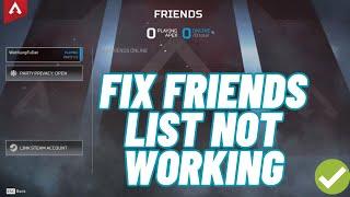 Fix Apex Legends Friends List Not Working On PC/Xbox/PS5 | 2024 Fixes