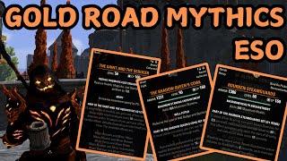 Gold Road Mythics ESO