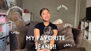 MY FAVORITE JEANS (wide hip, small waist friendly) TRY ON