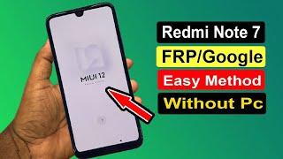 REDMI NOTE 7 FRP BYPASS | XIAOMI NOTE 7 (M1901F7I) FRP/GOOGLE ACCOUNT BYPASS WITHOUT PC |