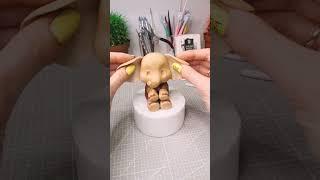 Мамонтенок из мастики. Little Mammoth, sugar paste tutorial