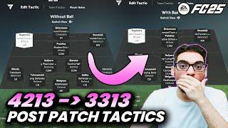 *POST PATCH* 4213 TO 3313 META FORMATION AND CUSTOM TACTICS | FC 25 ULTIMATE TEAM