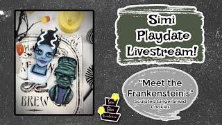 "Meet the Frankenstein's" Sculpted Gingerbread Cookies- Simi Livestream Playdate!