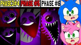 Sonic & Amy watch Phase 1 VS Phase 2 VS Phase 3 VS Phase 4 VS Phase 5 VS Phase 6 Incredibox Sprunki!