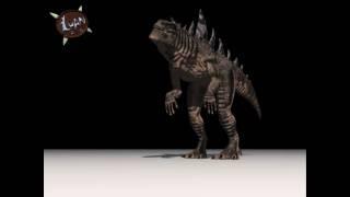 American Godzilla 3d animation test