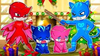 Catboy vs Owlette vs Gekko  | Family Catboy vs Owlette - Pj Masks Cartoon Animation