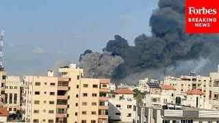 Scenes From The Gaza Strip: Israeli Airstrikes Continue As Israel-Hamas War Goes On