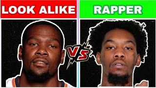 GUESS THE RAPPER BY THEIR LOOK ALIKE CHALLENGE! | FAMOUS RAPPERS LOOK ALIKE | RAP QUIZ 2022