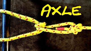 Axle Hitch Tow Rope - Useful Knot for Dragging Heavy Objects - or Emergency Towing