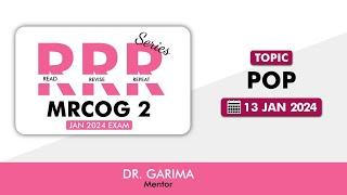 MRCOG Part 2 || RRR Series || Postoperative care || Dr. Garima || StudyMRCOG